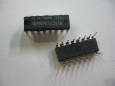 250PCS p/n SN74LS139AN ; ic dual 2-4 line decoder 16DIP