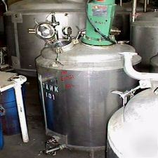 120 gallon 316L stainless steel pressure mix tank 