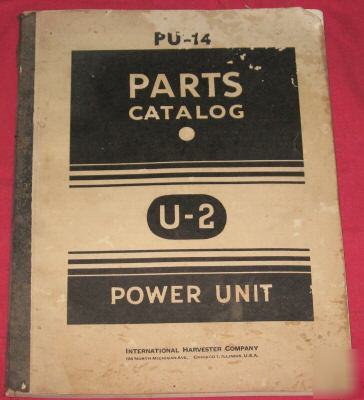 Genuine international u - 2 power unit parts catalog