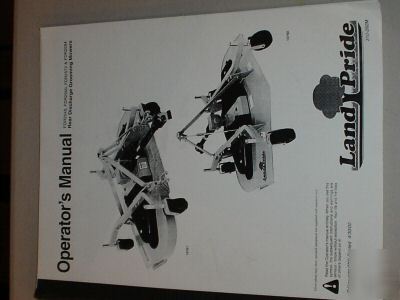 Landpride FDR2548 FDR2560+ mower operator manual
