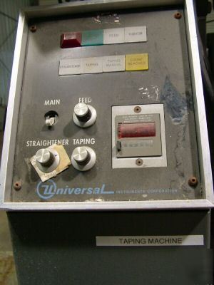 Manual tape machine axial lead straightener 115V,HP1/8