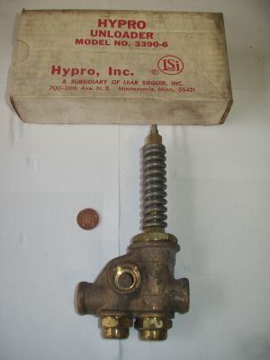 New hypro series 3390-6 by-pass and unloader valve. 