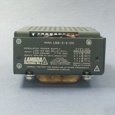 Used lambda lns-z-5-ov 5-volt linear power supply