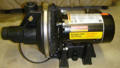 Craftsman 1/2 hp hydro glass shallow well jet pump 2514