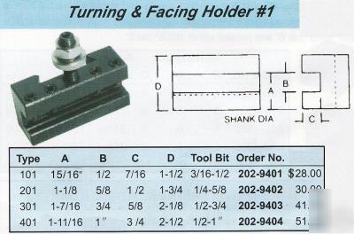 #1 turning & facing tool holder 13