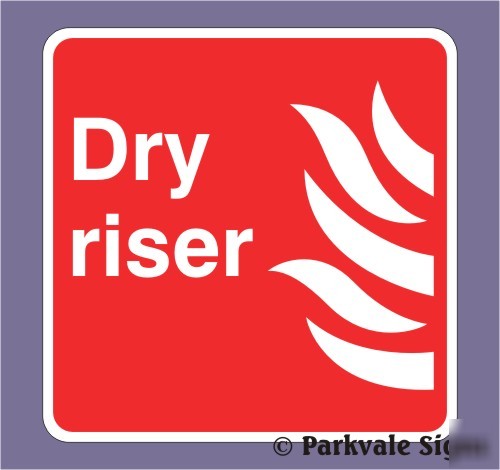 150X150 dry riser fire sign (0250)