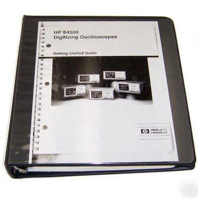 Hp 54500 digitizing oscilloscopes getting started guide