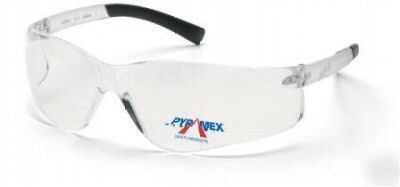 New 3 pyramex ztek 1.0 bifocal magnified safety glasses