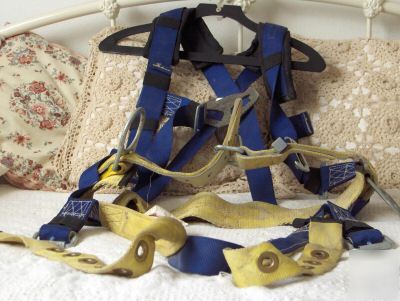 Elk river safty fall harness-yellow/blue-used