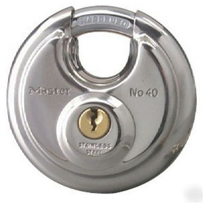Master lock 2-3/4-inch stainless steel round padlock 