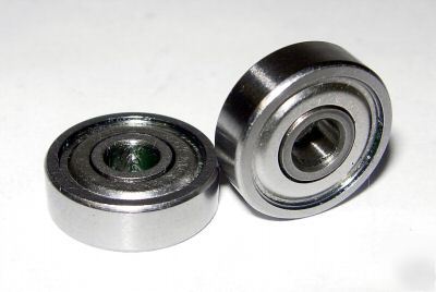 (10) R3A-zz shielded ball bearings, 3/16