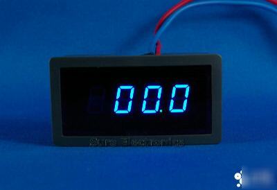 3Â½ digital blue led ac 0~50A amp panel meter + shunt