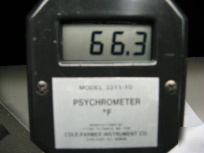 Cole parmer digital psychrometer temperature gauge 3311