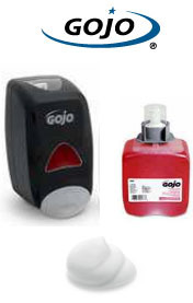 Gojo fmx foam soap with free dispenser