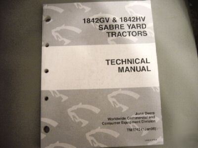 John deere technical manual sabre yard tractors