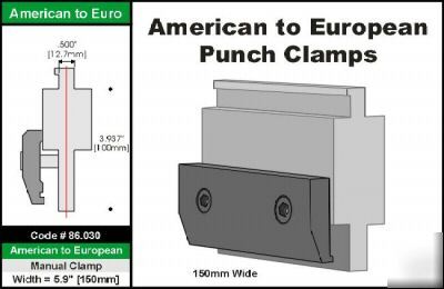 New punch clamp - us to euro/amada ram conversion - 