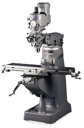 New sharp lmv milling machine / mill w/dro & pwr feed
