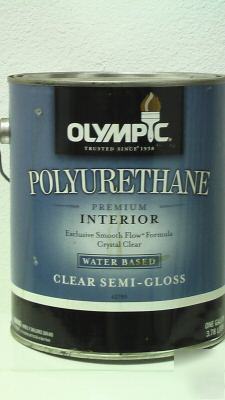 1 gal. of olympic polyurethane water based - semi-gloss