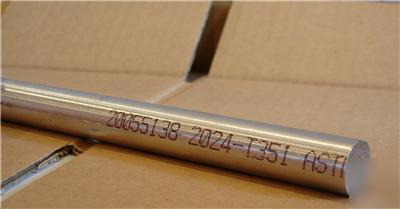 Aluminum round bar stock 2024 3/4 dia. x 36