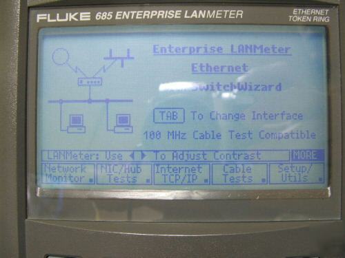 Fluke networks 685 enterprise lanmeter CAT5 cable test