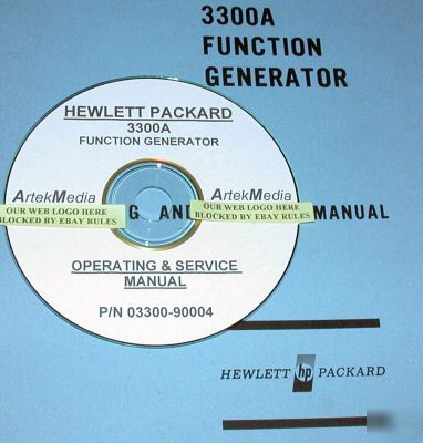 Hp 3300A operating & service manuals (3 volumes)
