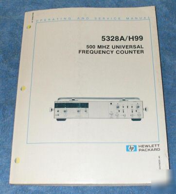 Hp - agilent 5328A original service - operating manual