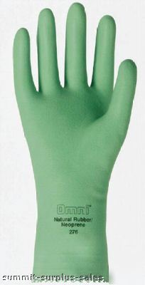 1 doz ansell omni flocklined neoprene gloves size 10