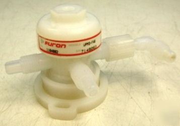 Furon UPM3-F46 teflon 3-way pneumatic diaphragm valve