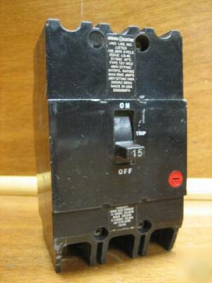 Ge general electric circuit breaker ELL592 15AMP a 15A