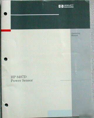 Hp 8487D oem original service and operating manual