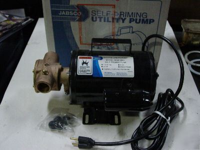 New jabsco 6050-003 26GPM self priming pump 115VAC 