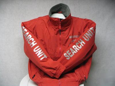 Reflective search & rescue jacket, sar, sar red, xl