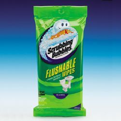 Scrubbing bubbles flushable wipes-drk CB214045