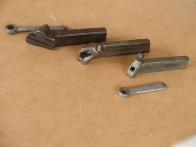 3 armstrong tool holders for 16 - 18'' south bend lathe