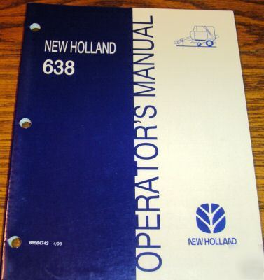 New holland 638 round baler operator manual nh hay