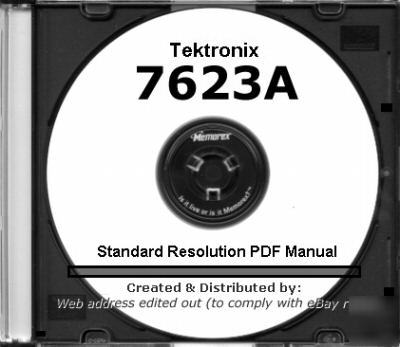 Tek tektronix 7623A service and operating tech manual