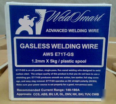 Weldsmart gasless mig welding wire 1.2MM x 5KG E71T-gs