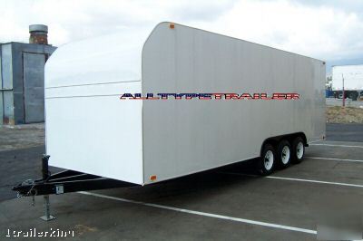 Motorcycle atv car hauler utility 17' enclosed trailer 