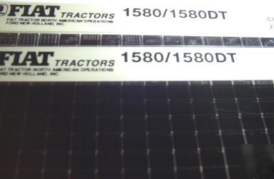 New fiat 1580 & 1580DT tractor parts catalog microfiche