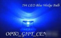 100PC 194/168 led blue inverted leds sidelight bulb f/s