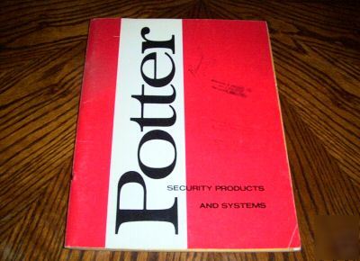 1973 potter security products and systems catalog
