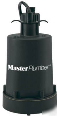 540086 1/6 hp, thermoplastic, submersible utility pump