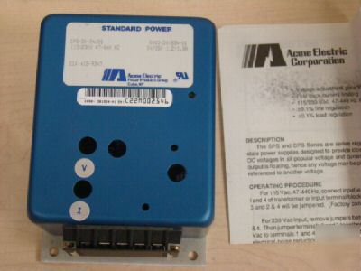 Acme standard power cps-30-24/28 power supply, =