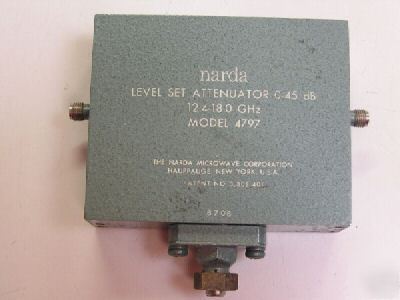 Narda 4797 variable 0-45 db coaxial attenuator