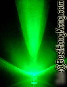 Green led set of 5000 super bright 5MM 40000MCD+ f/r