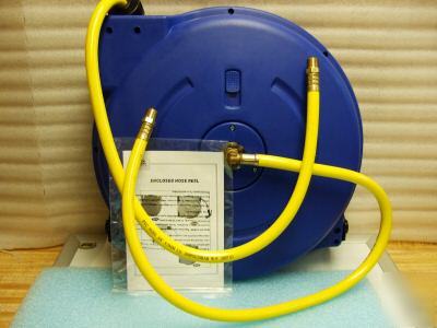 New spring retractable air hose and reel/ in box