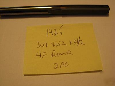 0.307 diameter solid carbide reamer item #1425-2