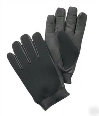 Black thinsulate neoprene cold weather gloves medium