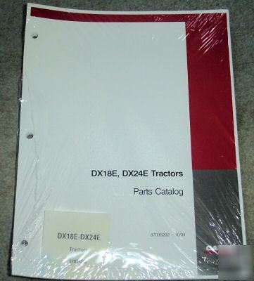 Case ih DX18E & DX24E tractor parts catalog manual book
