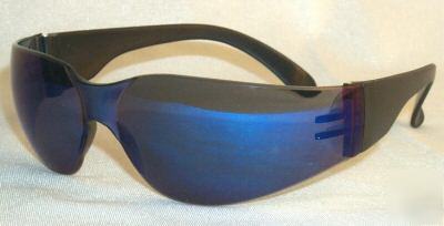 Chirons wraparound safety glasses blue mirror S2862MX